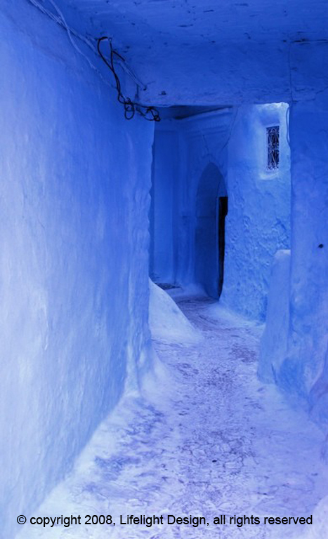 Moroccan Blue Wall Image